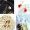 120 Pieces Earring Hooks with Ball and Coil, Hypo Allergenic Plated Gold Ear Wires with Transparent Storage Box, for DIY Jewelry Making